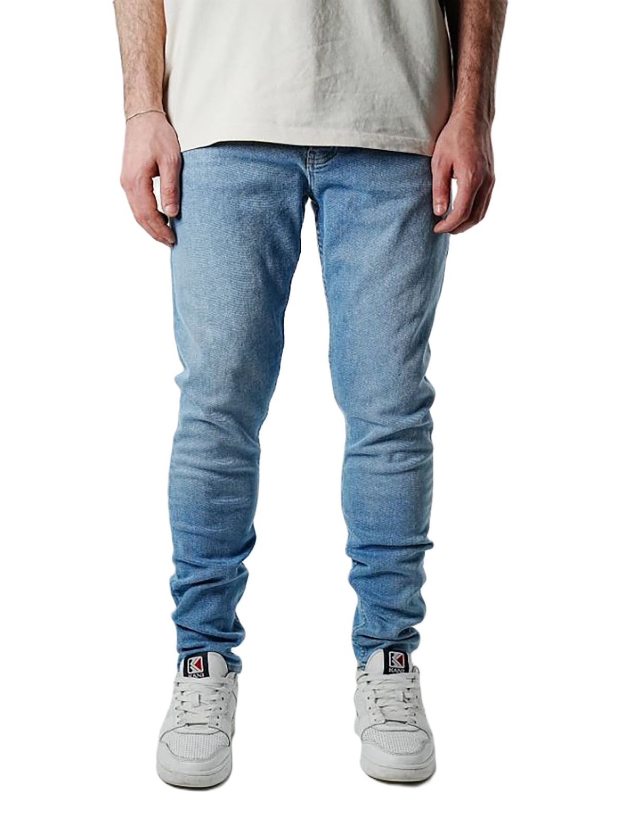 Jeans slim fit Premium Basic UNEFFECTED azzurro chiaro
