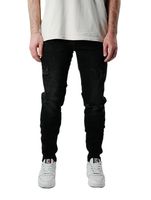 UNEFFECTED Herren Premium Basic Slim Fit Jeans schwarz