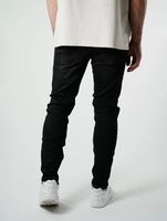 UNEFFECTED Herren Premium Basic Slim Fit Jeans schwarz