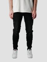 UNEFFECTED Herren Premium Basic Slim Fit Jeans schwarz