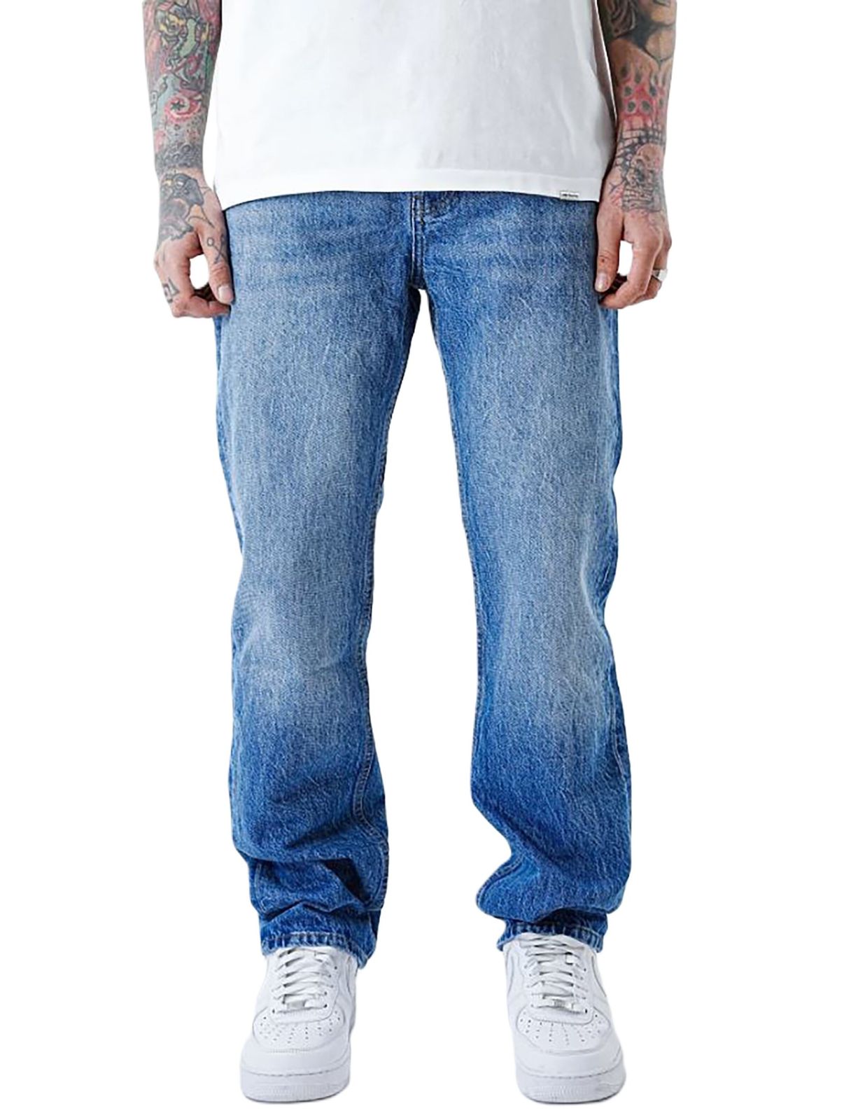 Jeans larghi e sbiaditi UNEFFECTED Midnight Fit blu