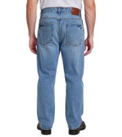 UNEFFECTED Loose Fit Jeans für Herren Denim-Hose im Destroyed-Look blau