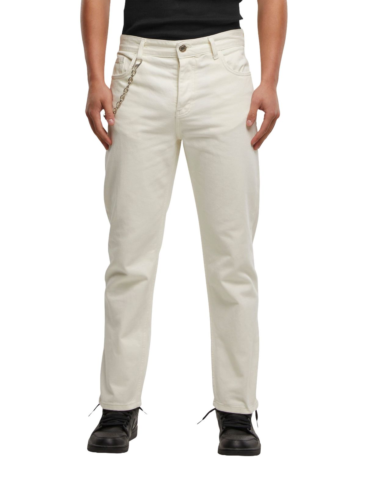 Jeans dritti UNEFFECTED bianchi