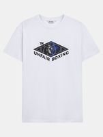 T-shirt bianca tributo a UNFAIR ATHLETICS