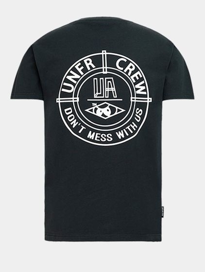 Unfair Athletics DMWU T-Shirt mit Rückenaufdruck, Schwarz
