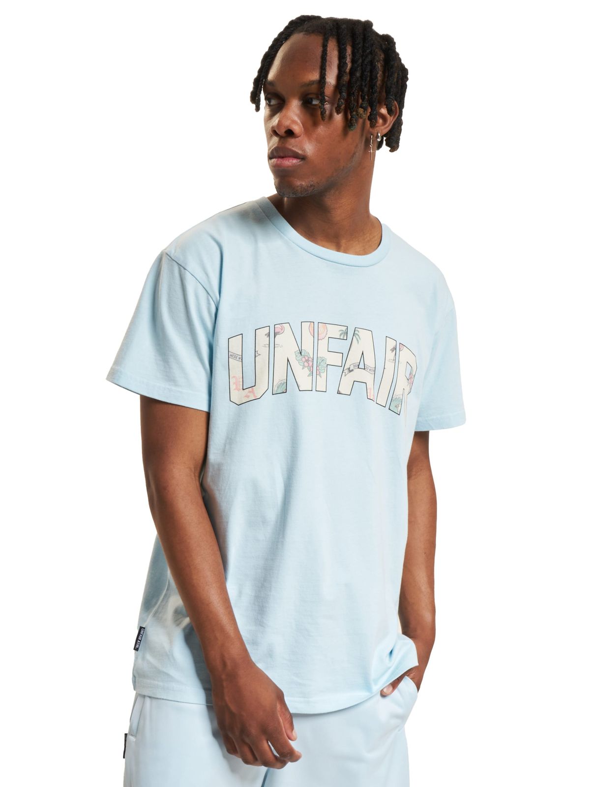 UNFAIR ATHLETICS Beach Season Curved T-Shirts himmelblau