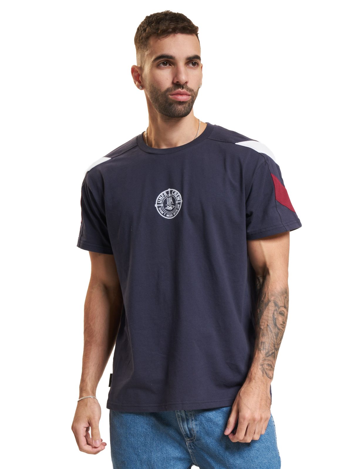 UNFAIR ATHLETICS Retro T-Shirts marineblau
