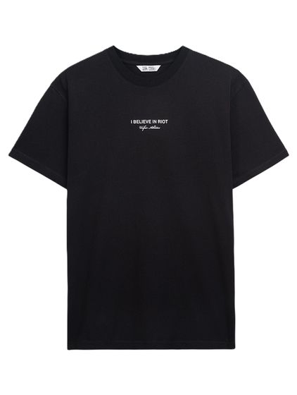 UNFAIR ATHLETICS Ich glaube an Riot T-Shirt Schwarz schwarz