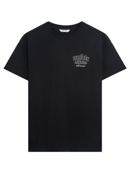T-shirt Easy Fit ispirata a UNFAIR ATHLETICS, nera
