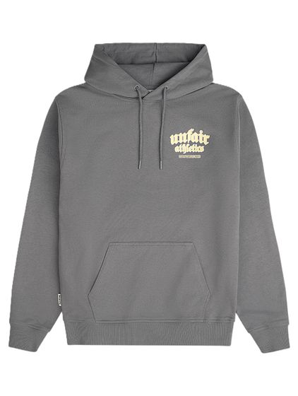 Felpa con cappuccio Easy Fit ispirata a UNFAIR ATHLETICS, grigio antracite