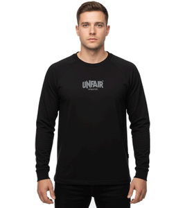 UNFAIR ATHLETICS Performance Longsleeve Herren Streetwear-Shirt atmungsaktiv schwarz