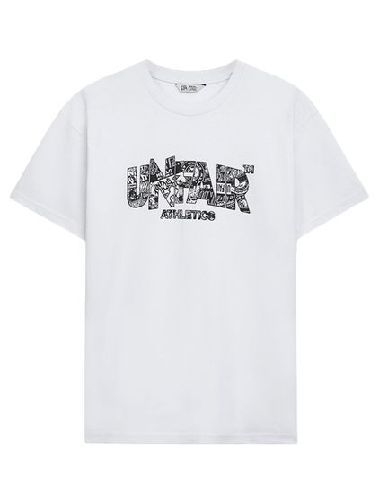T-shirt blanc avec logo Chaos Classic Label UNFAIR ATHLETICS