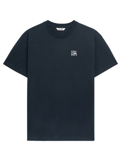 T-shirt DMWU blu navy Old English di UNFAIR ATHLETICS