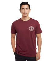 UNFAIR ATHLETICS DMWU BP Men's T-Shirt Streetwear and Sportswear Burgundy