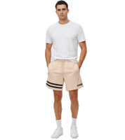 UNFAIR ATHLETICS DMWU Athletic Herren Shorts Streetwear-Style in einem zartem Rose