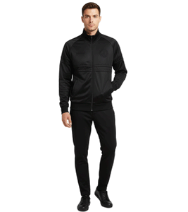 UNFAIR ATHLETICS DMWU Herren Track top Streetwear-Style Trainingsjacke Jersey-Oberteil Schwarz