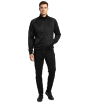 UNFAIR ATHLETICS DMWU Herren Track top Streetwear-Style Trainingsjacke Jersey-Oberteil Schwarz