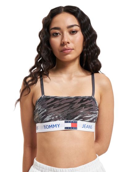 Tommy Hilfiger Bandeau Bralette Unterwäsche tj zebra aop burnout