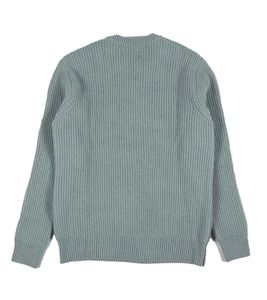 Universal Works. Loose Crew Herren Strick-Pullover stylischer Woll-Pullover Mint-Grün
