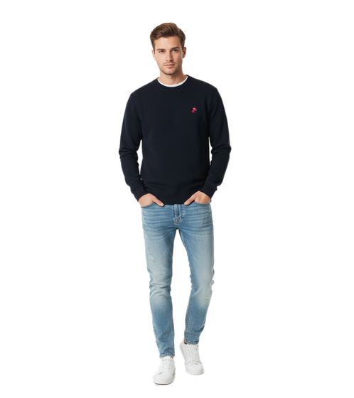 Felpa in maglia da uomo Libertine Voleur - Maglione elegante, comodo e morbido - Blu navy