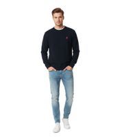Felpa in maglia da uomo Libertine Voleur - Maglione elegante, comodo e morbido - Blu navy