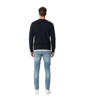 Felpa in maglia da uomo Libertine Voleur - Maglione elegante, comodo e morbido - Blu navy