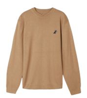 Herren Voleur Strick-Sweatshirt Casual-Pullover Ausgeh-Pullover mit Print Strickerei Kamel