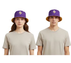 European League Of Football Wikingerhut Angler-Hut mit Minnesota Vikings-Logo Fan-Artikel lila