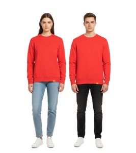 Aspesi Felpa Mod. AY40 Sweatshirt für Damen & Herren bequeme Passform hochwertiges Material stylisches Design Orange