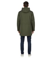 Parka Aspesi pour homme, vert olive, doublée, imperméable et confortable