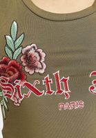 Sixth June Roses Body khaki