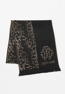 roberto cavalli Schal Schwarz/Beige