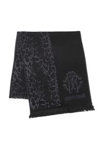 sciarpa roberto cavalli nero/grigio