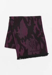 sciarpa roberto cavalli nero/rosso