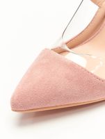 Missguided Pumps mit Perspex-Besatz in Rosa