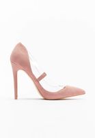Missguided Pumps mit Perspex-Besatz in Rosa
