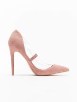 Missguided Pumps mit Perspex-Besatz in Rosa