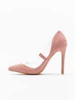 Missguided Pumps mit Perspex-Besatz in Rosa