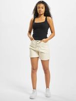 Missguided button-front shorts in white