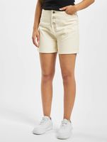Missguided button-front shorts in white