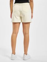 Missguided button-front shorts in white