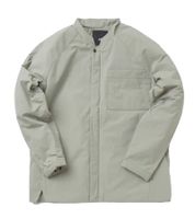 Chaqueta Acolchada de Manga Larga Repelente al Agua para Hombre ARYS, Gris-Verde