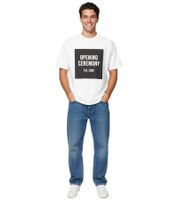 Opening Ceremony White Box Logo T-Shirt aus Baumwolle – Weiß/Schwarz