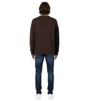 Opening Ceremony Strickpullover mit großflächigem grafischem Kaktus-Artmotiv und modernem Statement-Design Braun/Schwarz