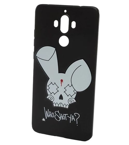 WHO SHOT YA? Bunny Logo Huawei Handyhülle schwarz MATE 9