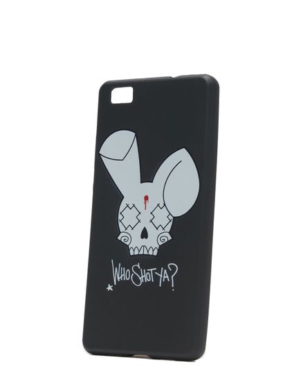 WHO SHOT YA? Bunny Logo Huawei Handyhülle schwarz P10