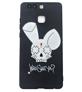 WHO SHOT YA? Bunny Logo Huawei Handyhülle schwarz P9