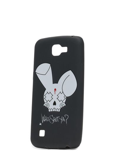 WHO SHOT YA? Hasen-Logo LG K10 Hülle Schwarz