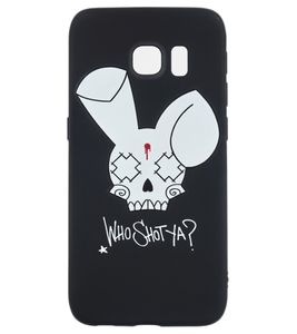 WHO SHOT YA? Bunny Logo Samsung Handyhülle schwarz S6 Edge