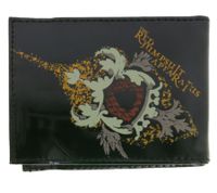 LE RED JUMPSUIT APFARATUS Portefeuille élégant à bande avec un motif gothique saisissant LW110839RJA Noir/Rouge/Orange